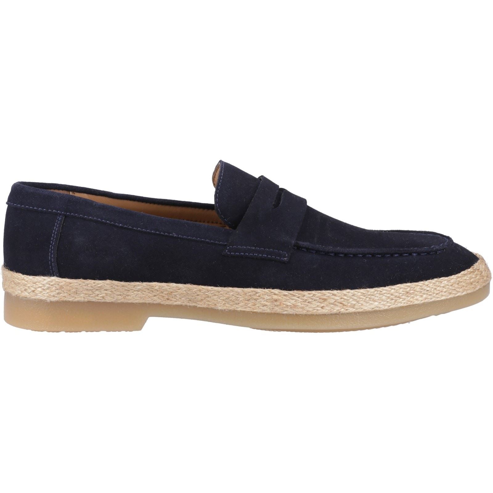 Hush Puppies Laurence Chaussures Mocassins Pour Homme En Daim Bleu Marine
