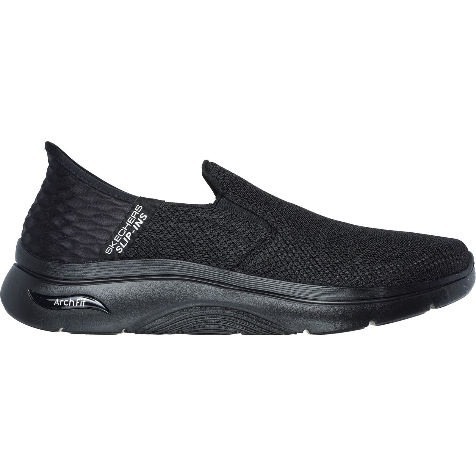 Skechers GO WALK Arch Fit 2.0 Sneakers Noires Pour Homme En Textile