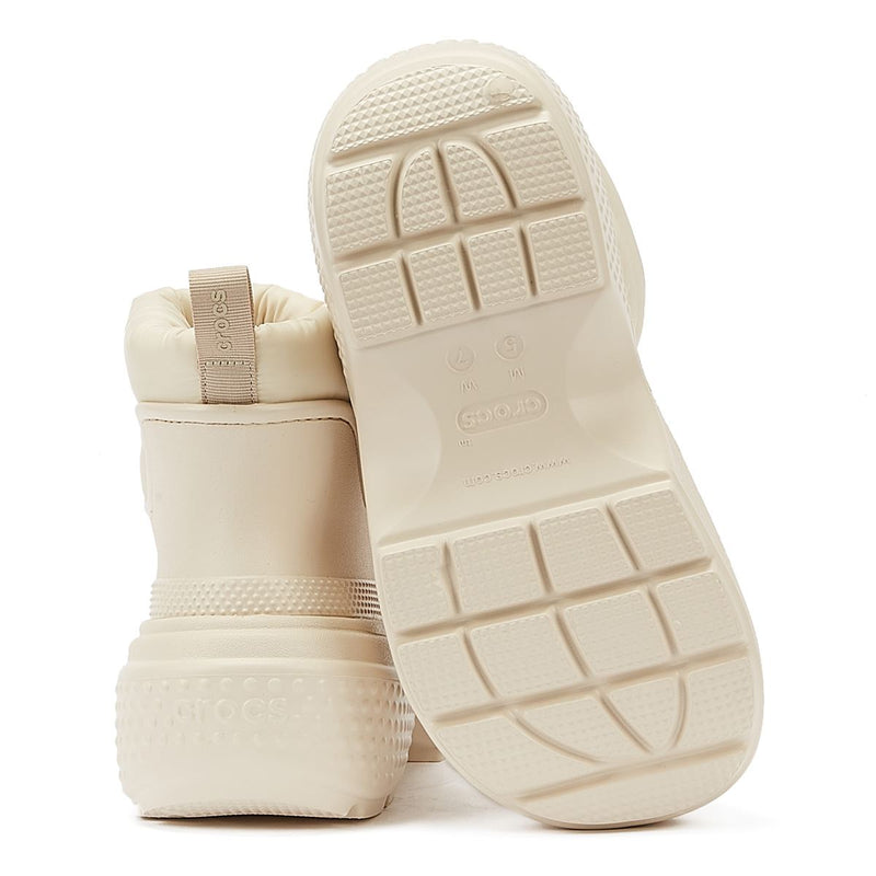 Crocs Bottes Blanches Pour Femmes Stomp Puff Boot Stucco