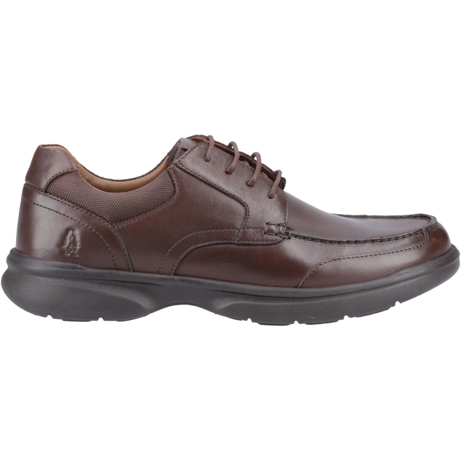 Hush Puppies Hugh Chaussures En Cuir Marron À Lacets Pour Homme