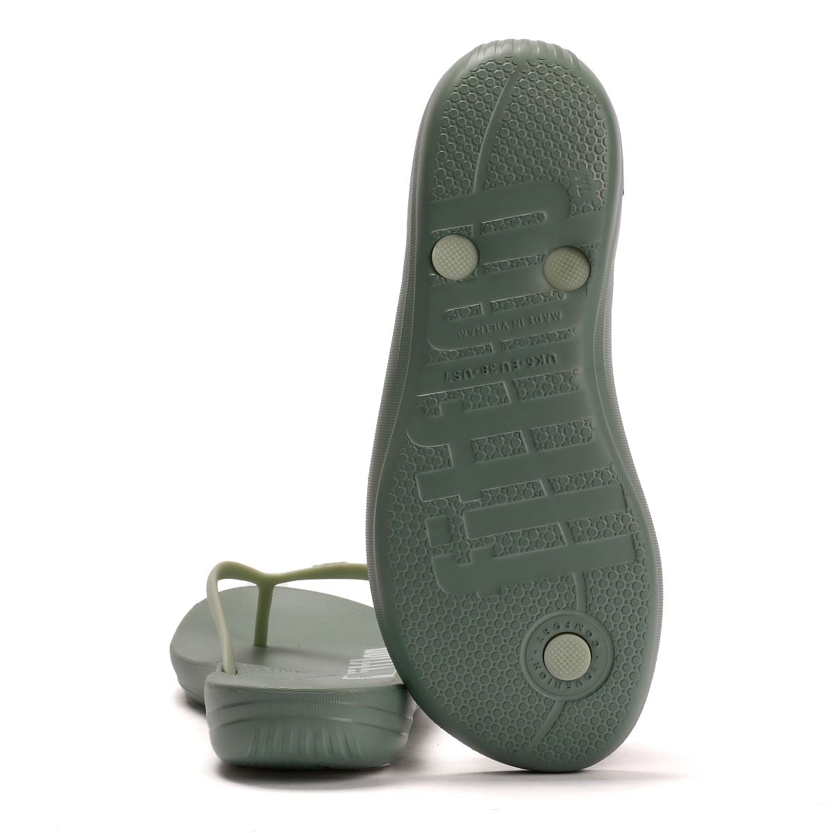 FitFlop X Pantone Iqushion Tongs Vertes Pour Femmes