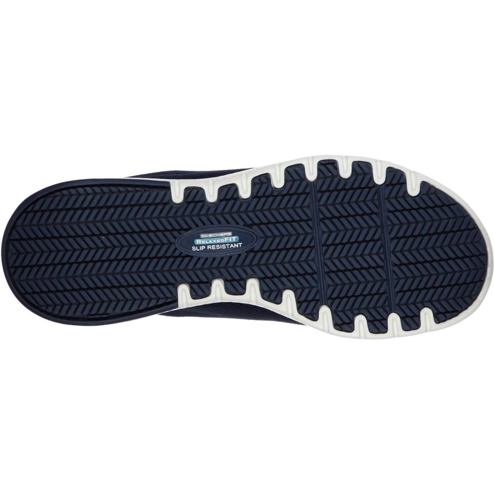 Skechers Workwear Marsing - Waiola SR Baskets En Maille Pour Femmes En Bleu Marine