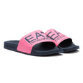 Emporio Armani EA7 Sea World Shiny Womens Rose fluo / Navy Slides