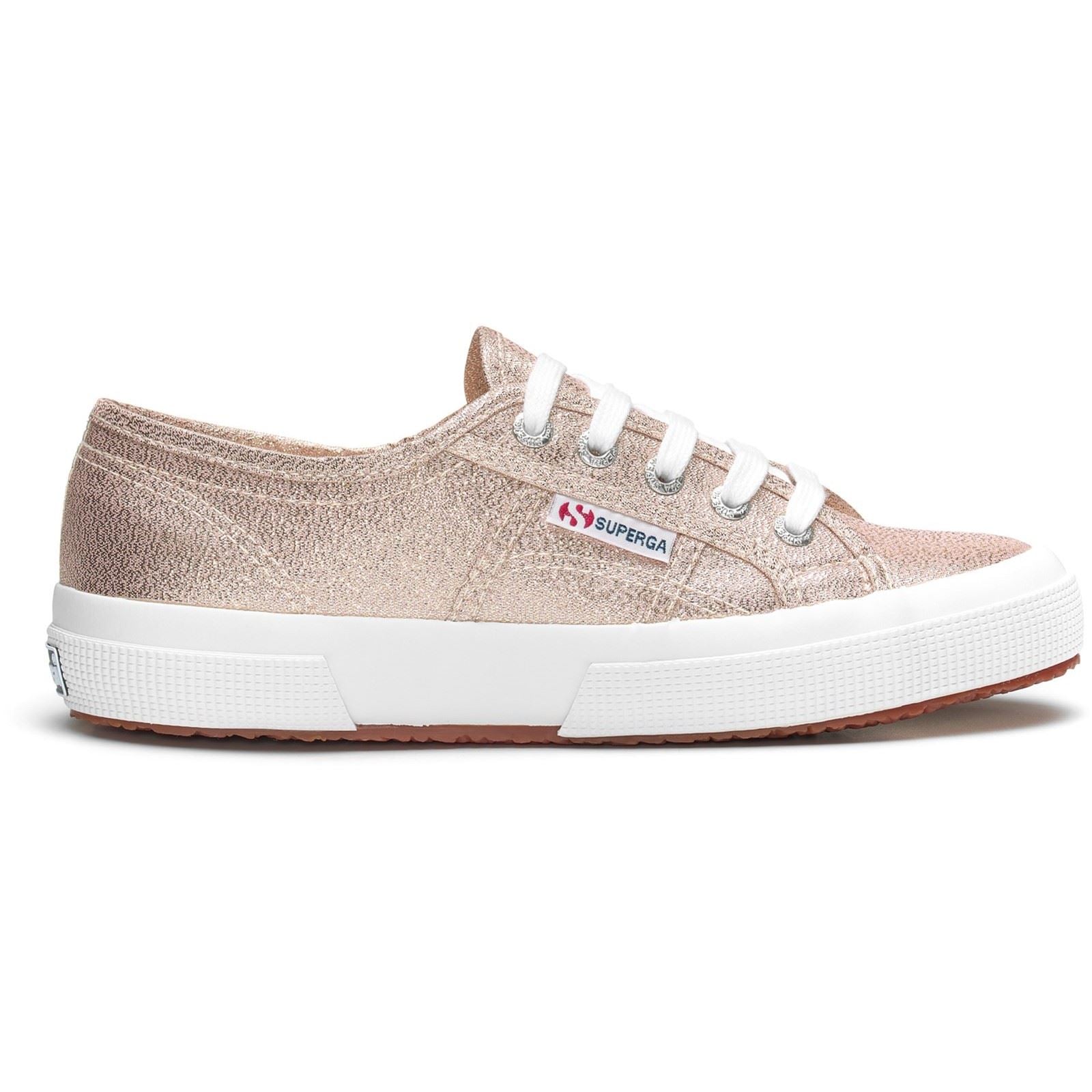 Superga 2750 Lamew Baskets En Synthétique Pour Femmes, Couleur Platine Rose