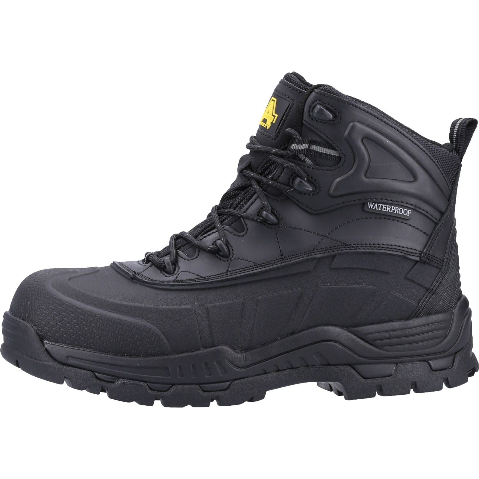 Amblers Safety Bottes De Sécurité Noires En Caoutchouc/Cuir Fs430 Orca