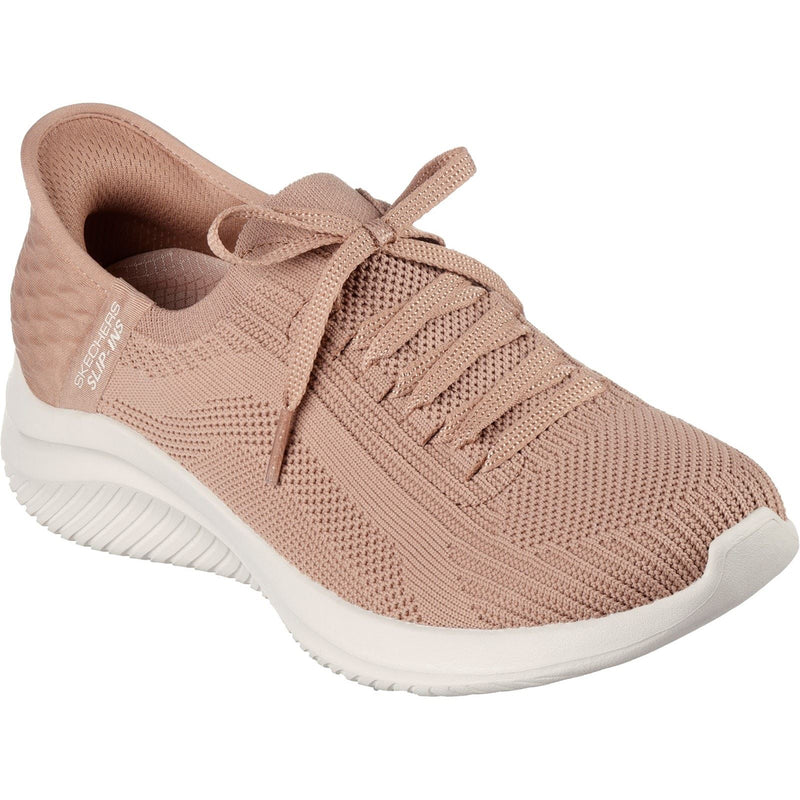Skechers Ultra Flex 3.0 Brilliant Path Baskets En Toile Pour Femmes De Couleur Beige