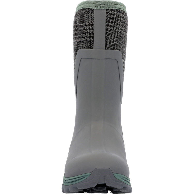 Muck Boots Arctic Sport II Bottes En Caoutchouc Grises À Carreaux