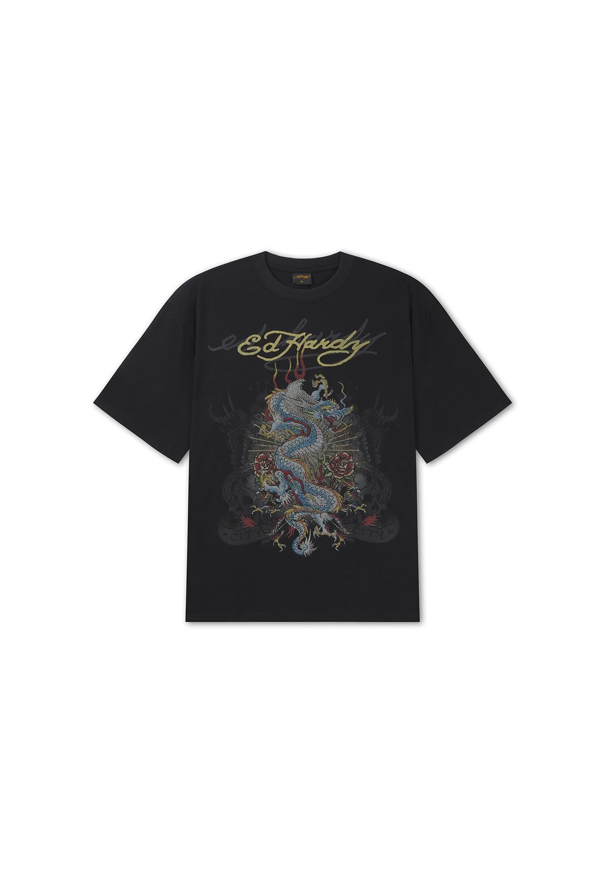 Ed Hardy When I Cared Graphic Relaxed T-Shirts Noirs Pour Hommes