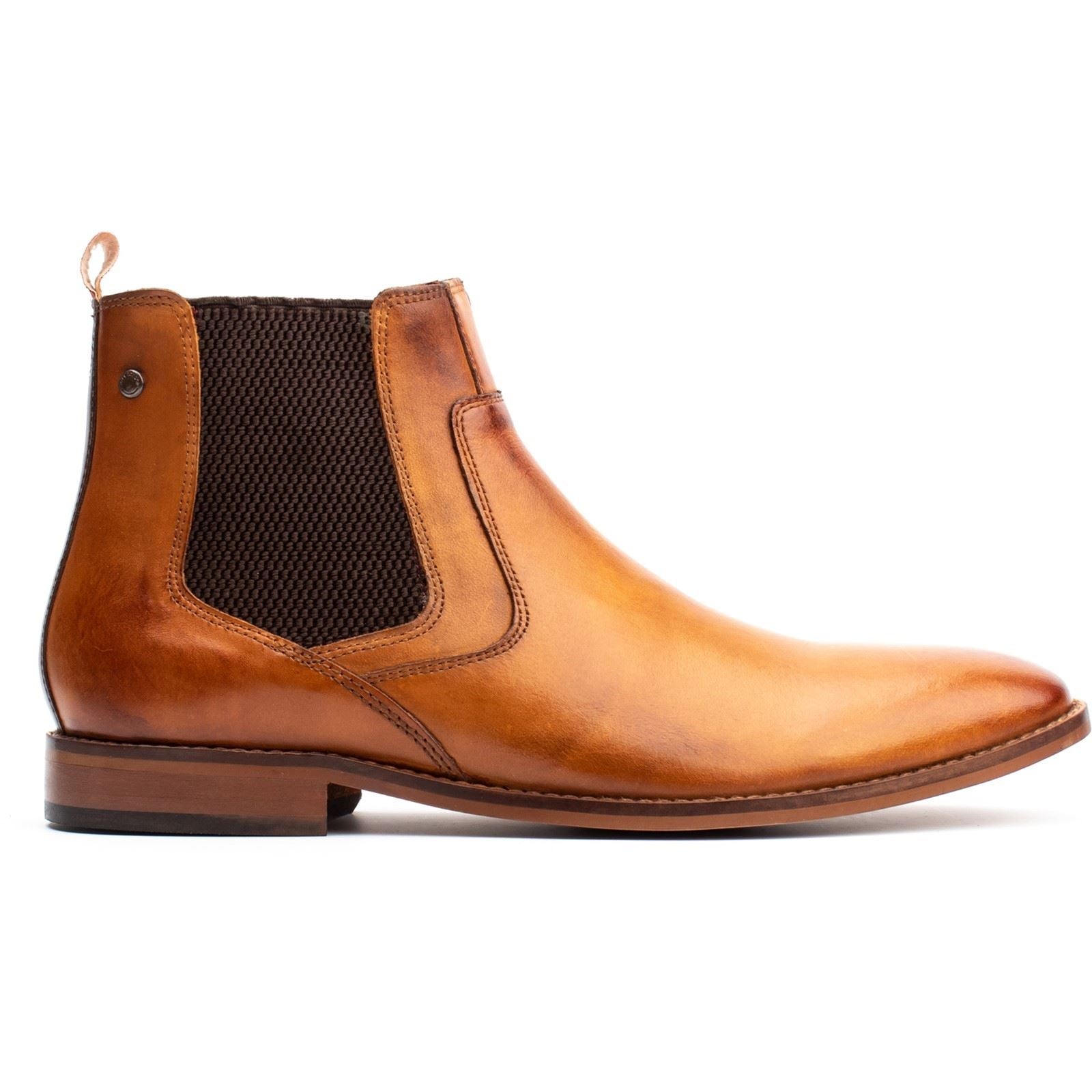 Base London Scout Bottes En Cuir Pour Homme Couleur Tan