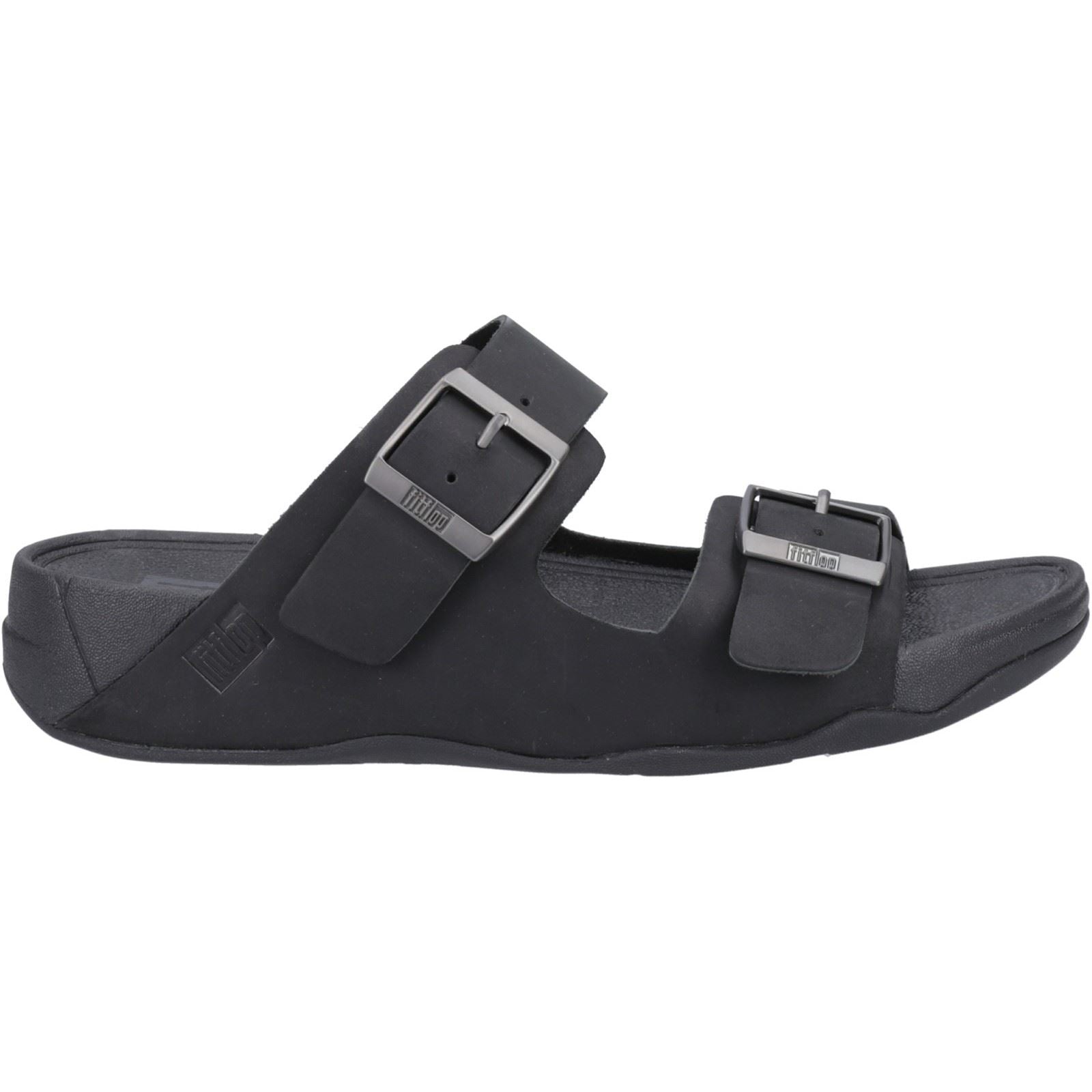 Fitflop Gogh Moc Sandales En Cuir Noires Pour Hommes