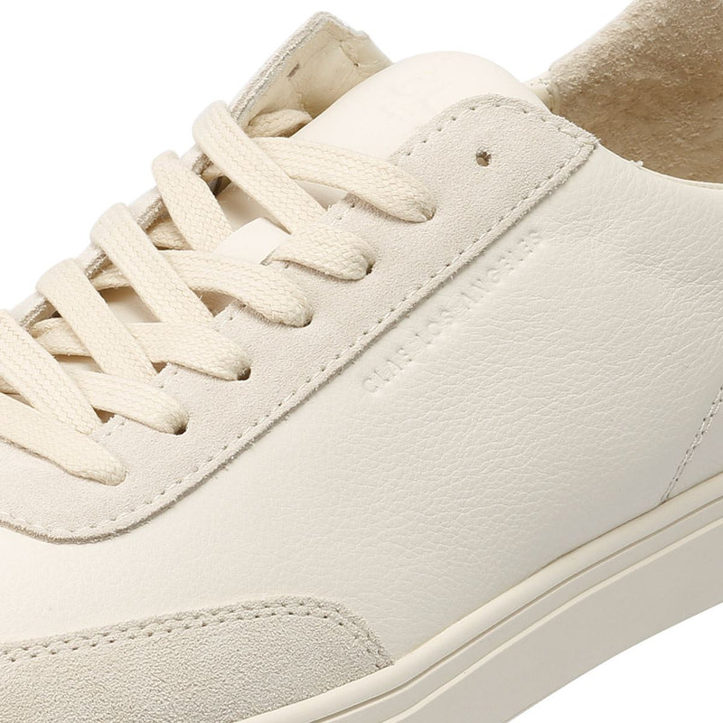 Clae Deane Baskets Blanches En Cuir Pour Hommes