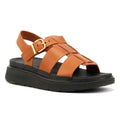 FitFlop GEN-FF Fisherman Sandales En Cuir Pour Femmes, Marron