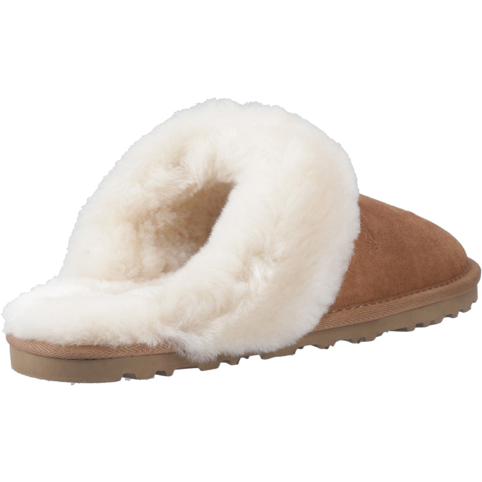 Hush Puppies Samantha Chaussons Pour Femmes En Daim Beige