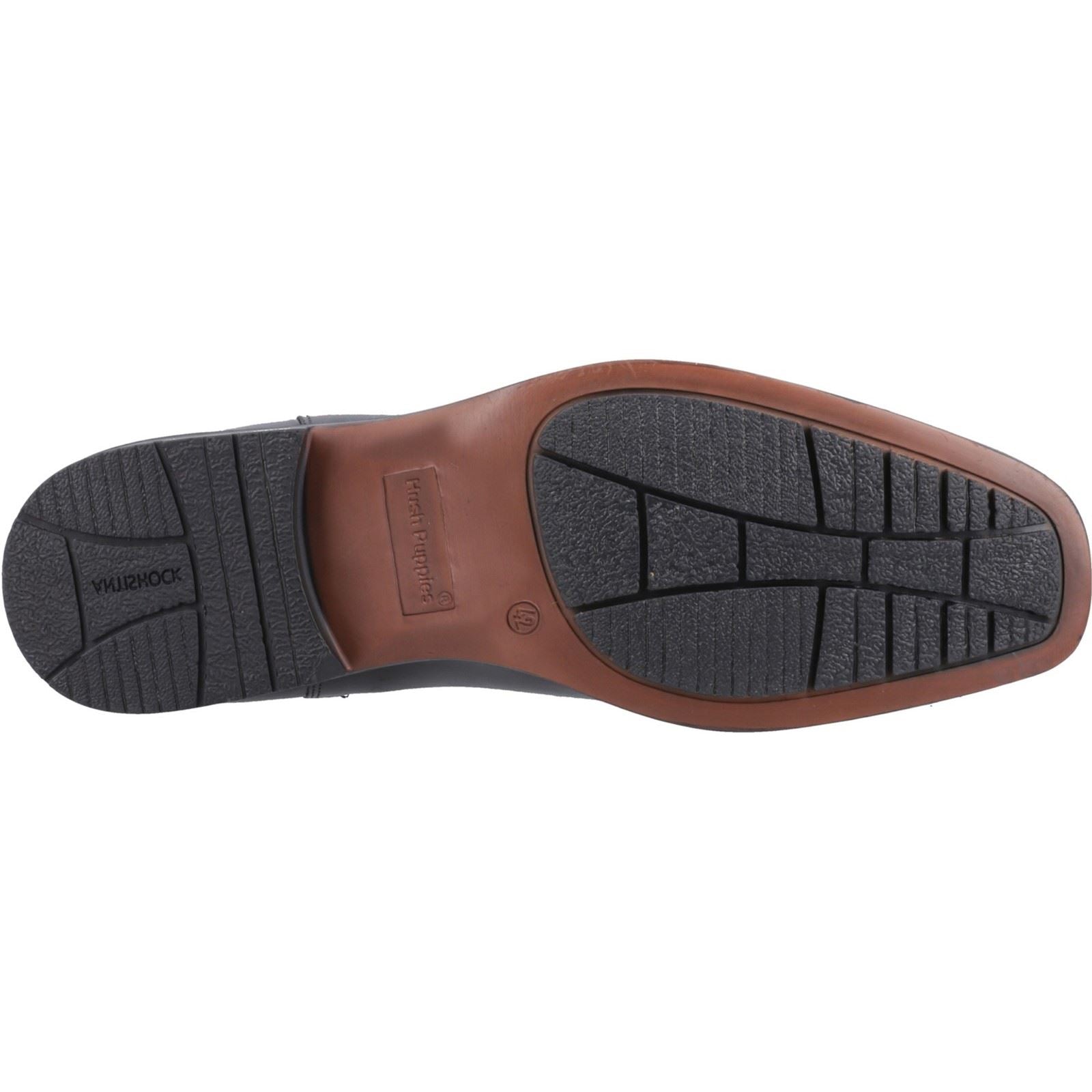 Hush Puppies Brennan Bottes En Cuir Noires Pour Hommes