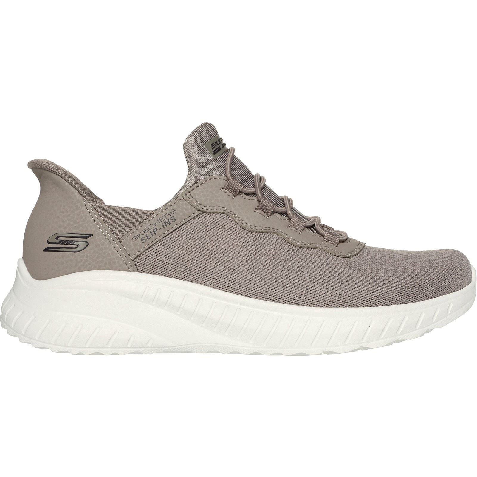 Skechers BOBS Sport Squad Chaos Baskets Pour Femmes En Textile Taupe