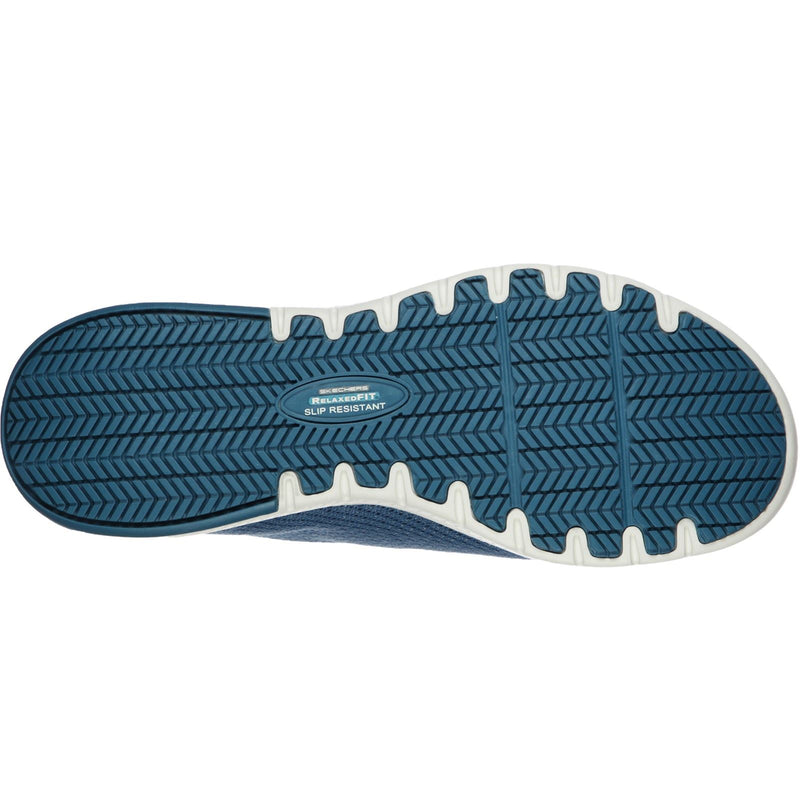 Skechers Workwear Marsing - Waiola SR Baskets Pour Femmes En Maille Bleue