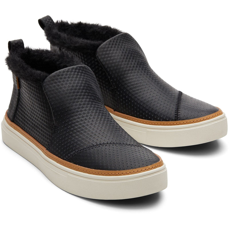 TOMS Paxton Bottes Noires Pour Femmes En Cuir Mélangé