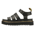 Dr. Martens Blaire Athena Sandales Noires Pour Femmes En Cuir