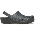 Crocs Classic Floral Cut Out Sabots De Plage Noirs En Thermoplastique