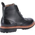 Cotswold Rissington Commando Bottes Noires En Cuir Pour Hommes