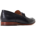 Base London Russo Mocassins Noirs En Cuir Pour Hommes