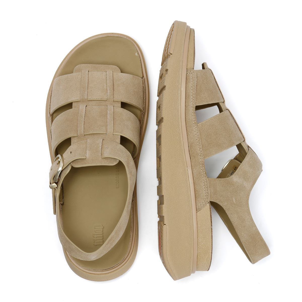 FitFlop GEN-FF Sandales Marron Pour Femmes En Cuir Suédé