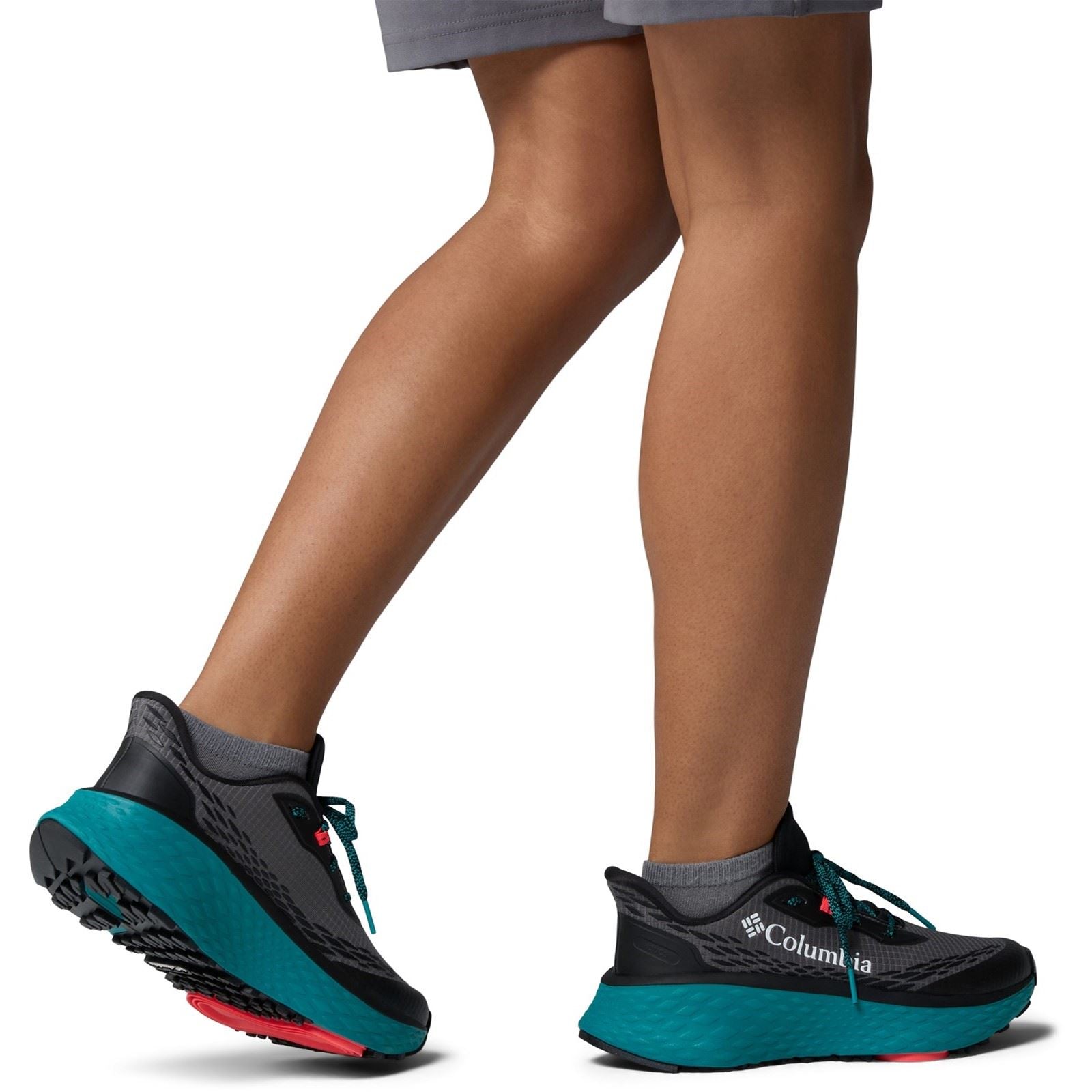 Columbia Konos Trillium ATR Chaussures De Randonnée Pour Femmes En Polyester Gris/Bleu Canard Chloride