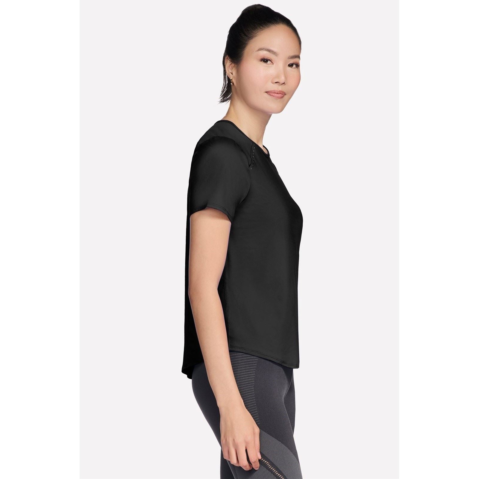 Skechers Stride Performance Tee T-Shirts De Sport Noirs Pour Femmes