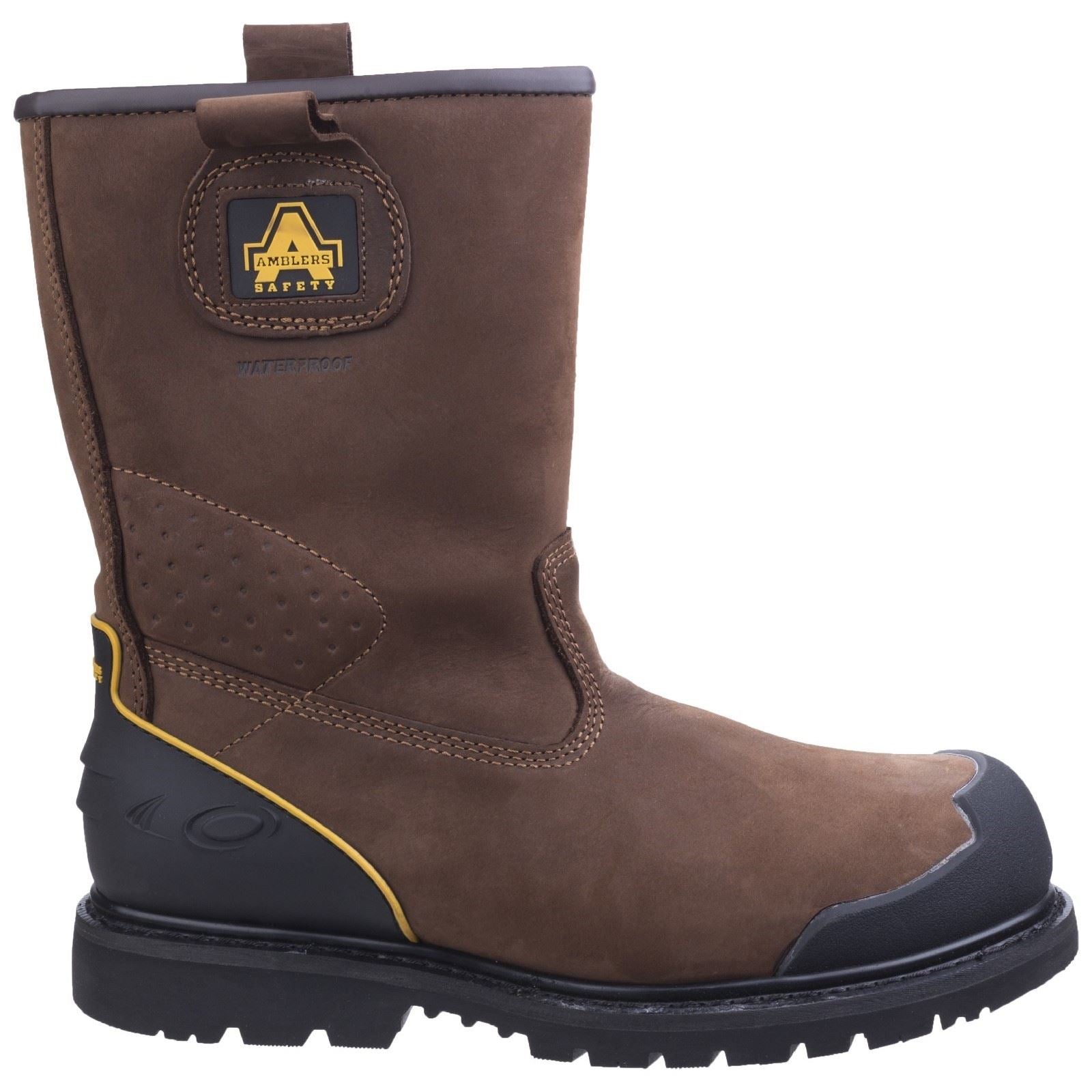 Amblers Safety Bottes De Sécurité En Nubuck Marron Fs223