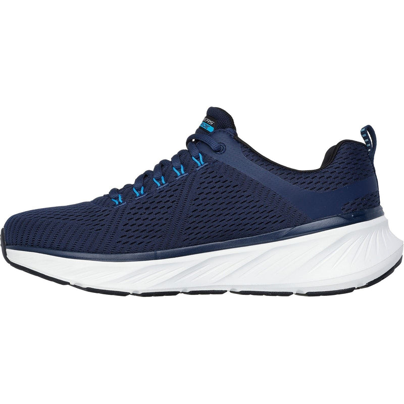Skechers Relaxed Fit Edgeride Contention Chaussures De Sport Homme En Polyester Bleu Marine/Bleu