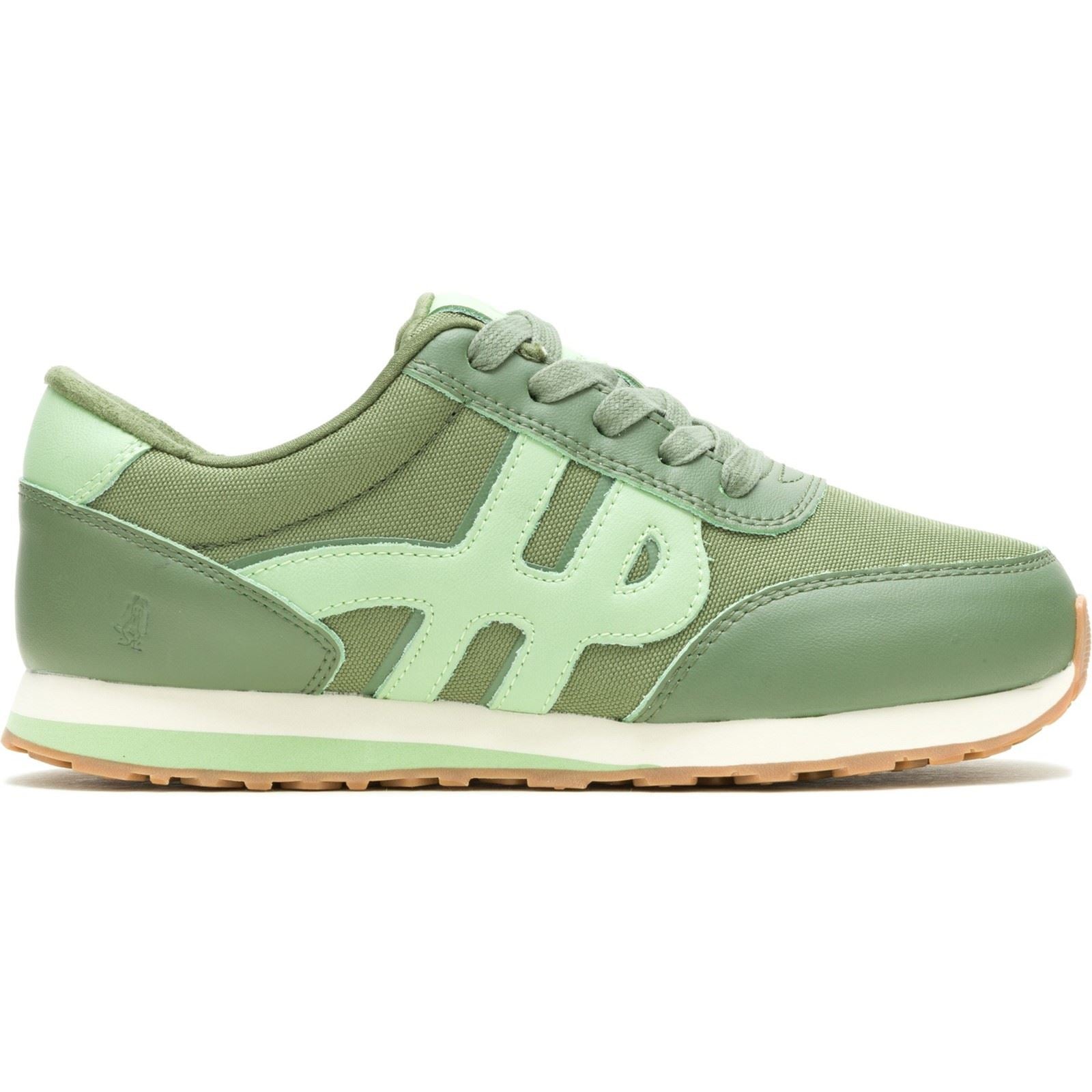 Hush Puppies Seventy8 Baskets En Cuir Pour Femme Couleur Olive