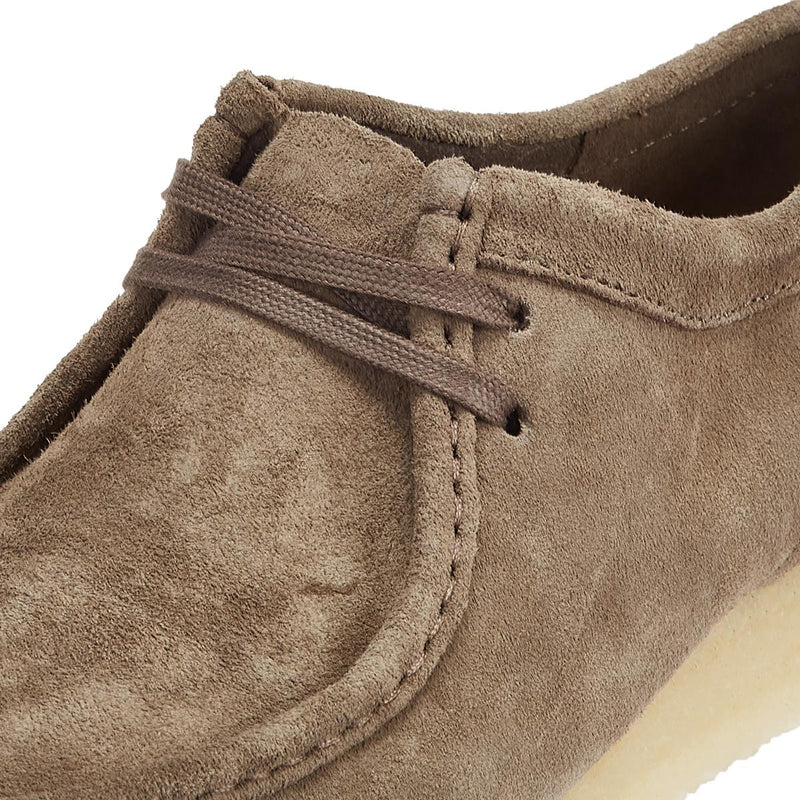 Clarks Chaussures À Lacets Grises En Daim Wallabee Originals Pour Hommes