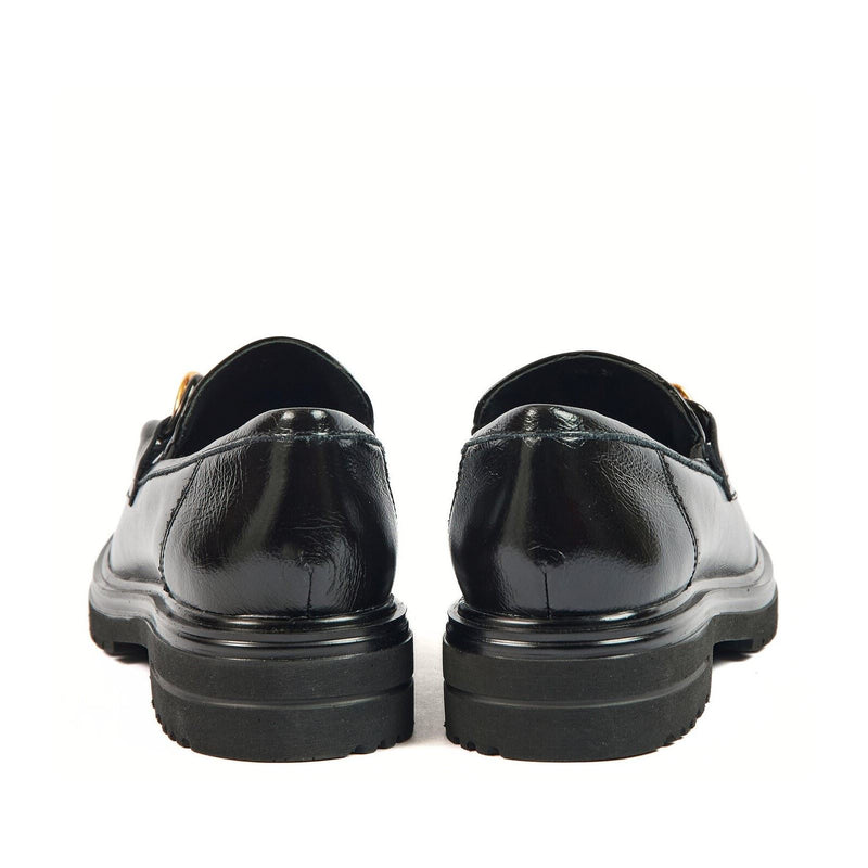 Pod Tate Mocassins Noirs Pour Femmes En Simili Cuir