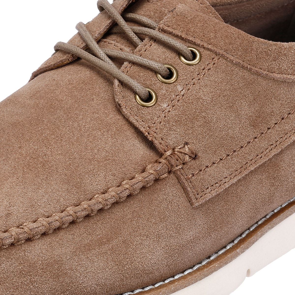 Ben Sherman Soho Chaussures À Lacets Grises Pour Hommes En Suède