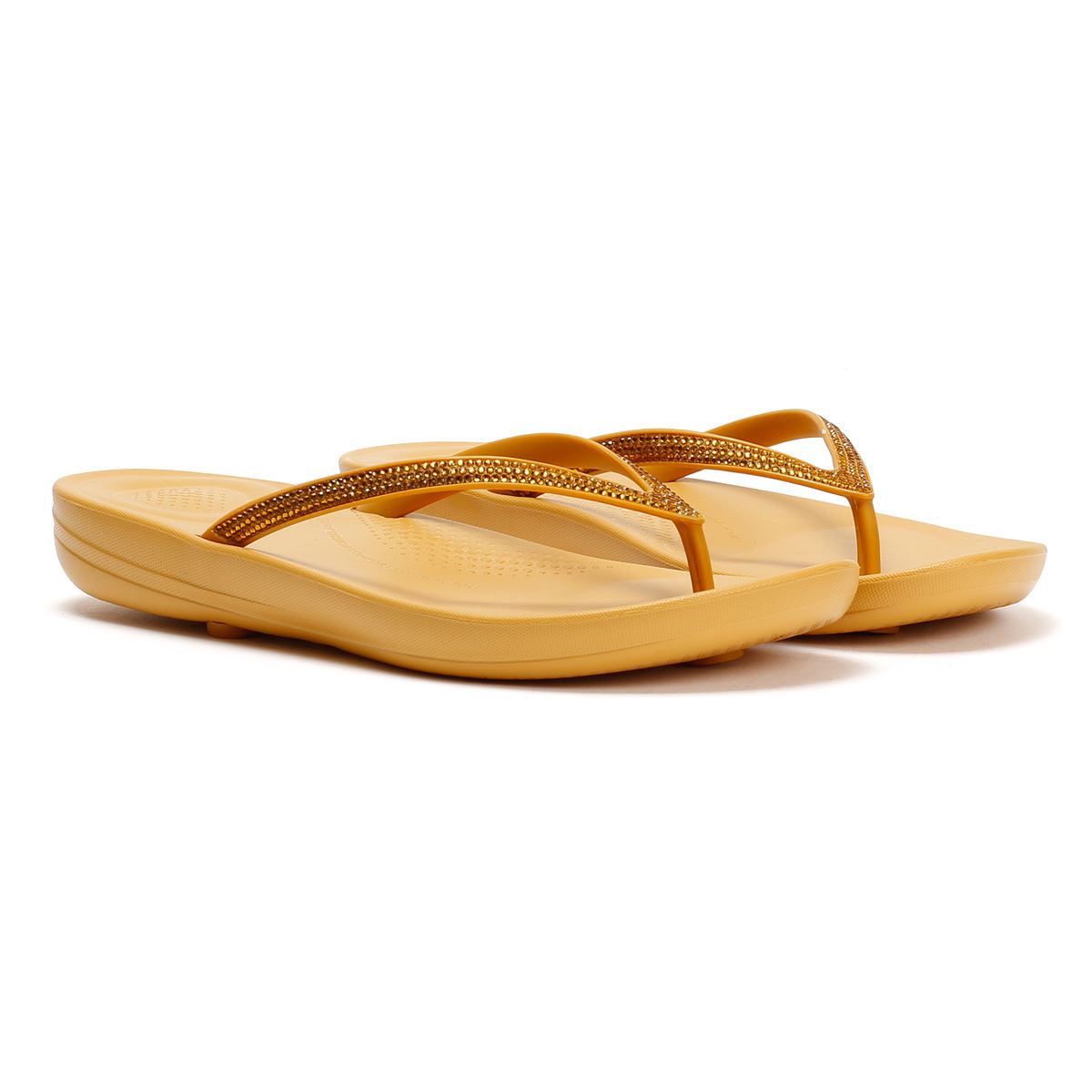 FitFlop Iqushion Sparkle Tongs Brunes Pour Femmes