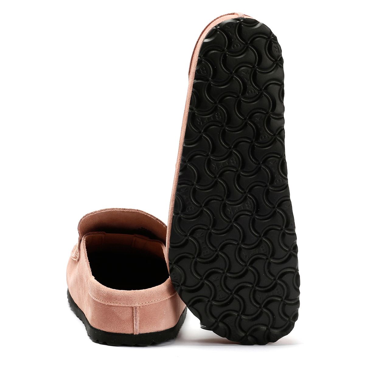 Birkenstock Naples Regular Sabots Roses En Suède Pour Femmes