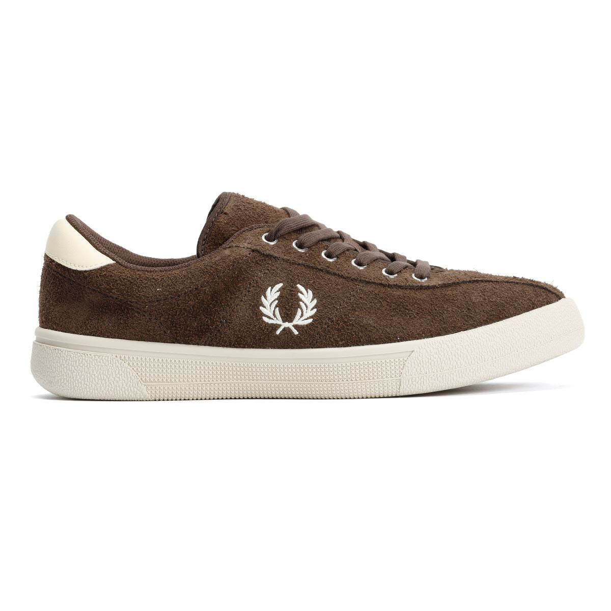 Fred Perry Tennis Shoe Baskets Brunes Pour Hommes En Suède