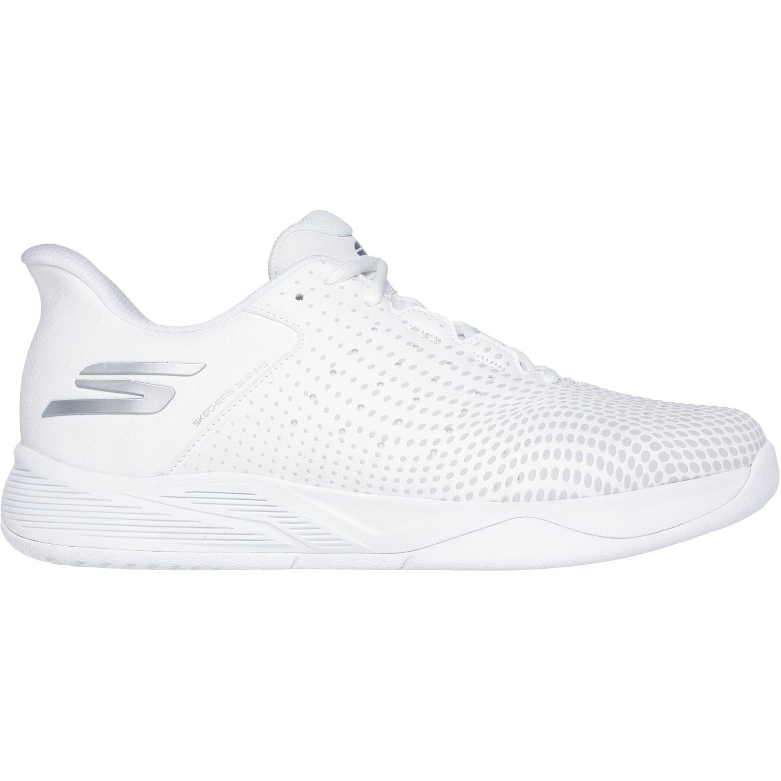 Skechers Performance Slip ins Relaxed Fit Viper Court Reload Baskets Blanches Pour Hommes En Polyuréthane