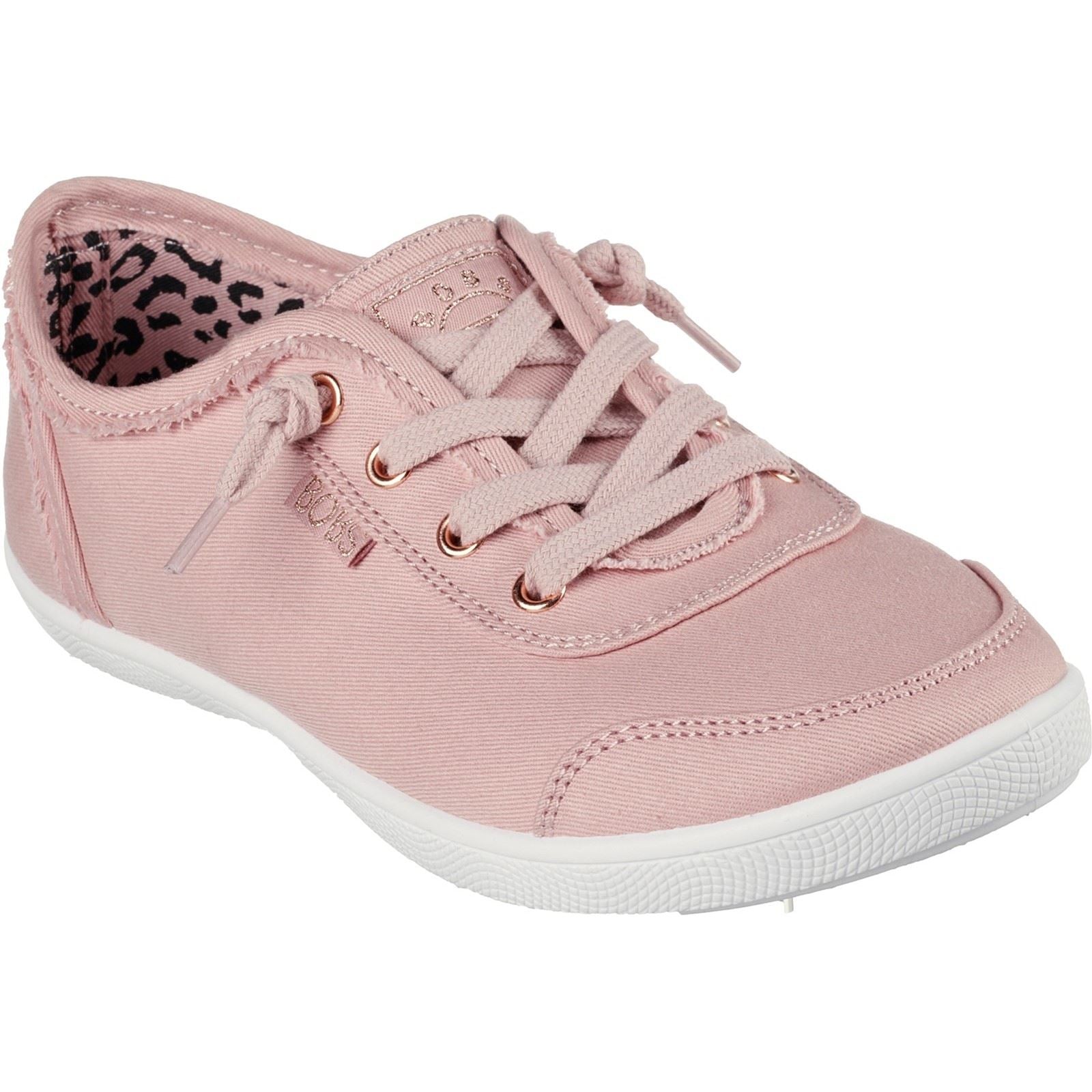 Skechers BOBS B Cute Sneakers En Coton Pour Femmes, Couleur Rose