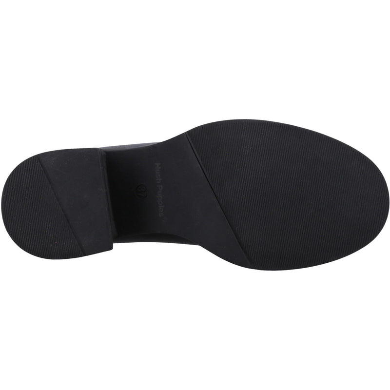 Hush Puppies Adelaide Mocassins Noirs Pour Femmes En Cuir