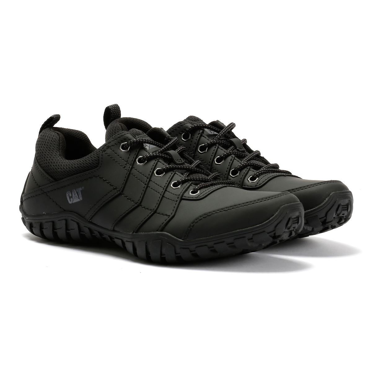 Caterpillar Instruct Chaussures À Lacets Noires Pour Homme En Suède