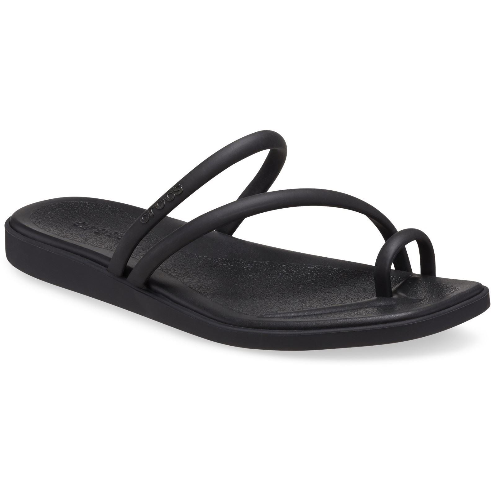 Crocs Miami Toe Loop Sandal Sandales Noires Pour Femmes