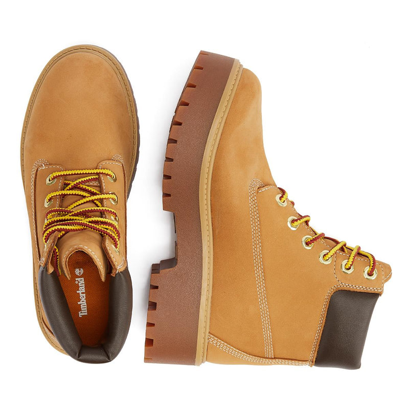 Timberland Bottes Pour Femmes En Nubuck Marron Avec Plateforme Premium De 6 Pouces