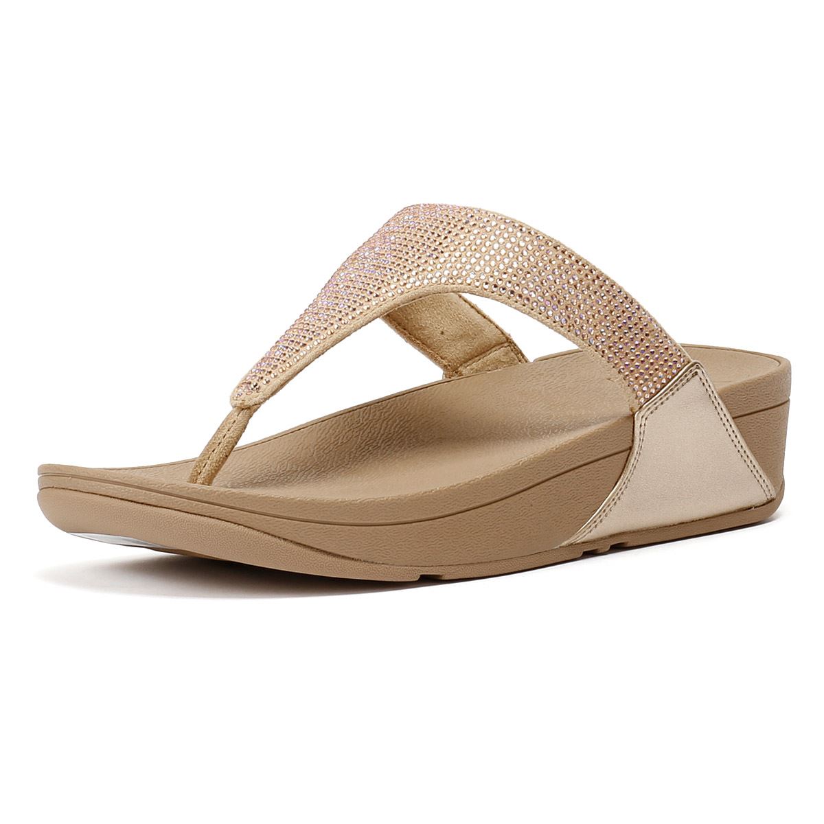 FitFlop Lulu Crystal Sandales Beige Pour Femmes