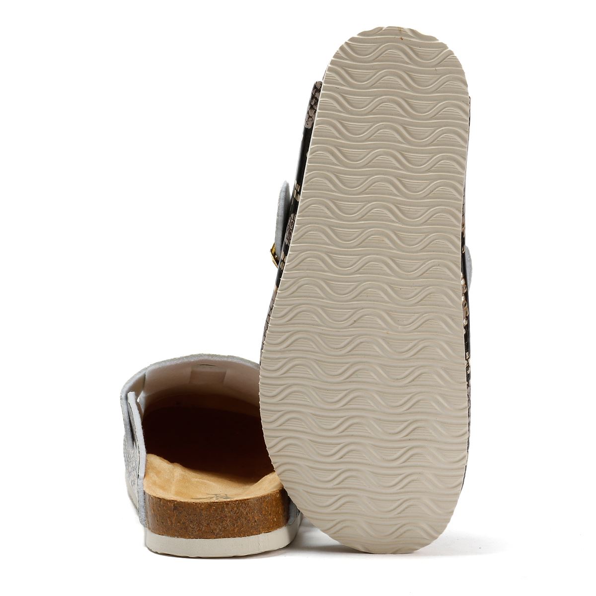 Penguin Poppy Mules Grises Pour Femmes