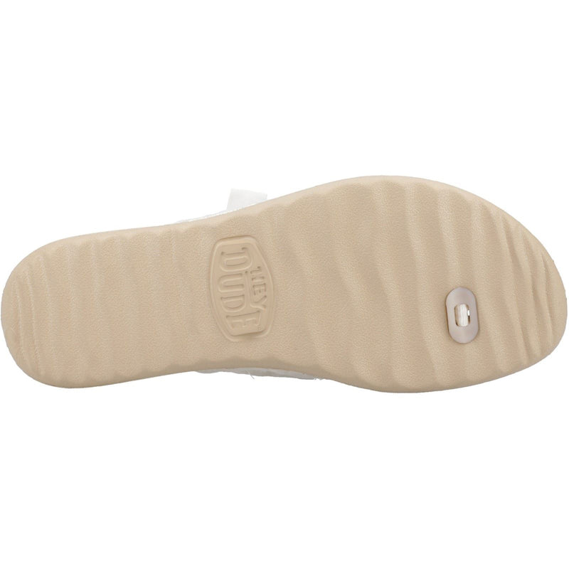 HEYDUDE Christi Flip Classic Sandales Dorées Pour Femmes