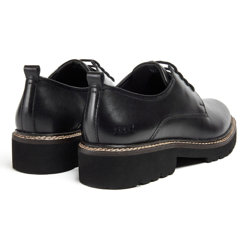 Pod Kris Chaussures Derby Noires En Cuir Pour Femmes