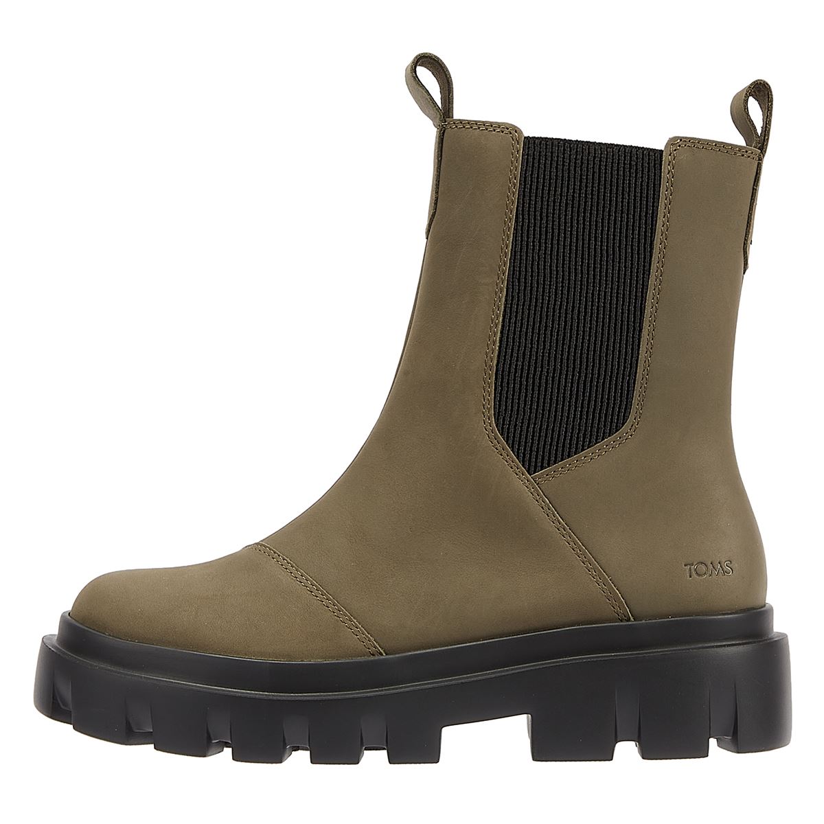 TOMS Bottes En Cuir Pour Femme Rowan Couleur Olive