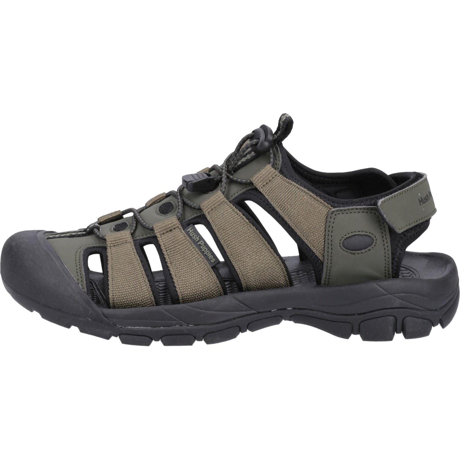 Hush Puppies Peru Sandales Pour Hommes En Polyuréthane/Sangle En Khaki