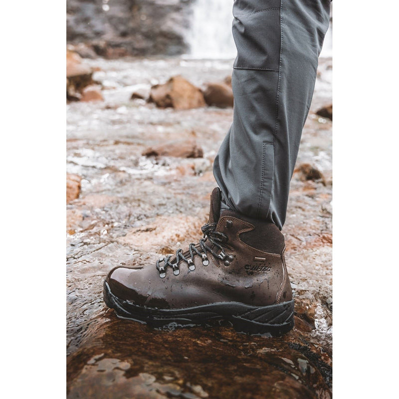 Hi-Tec Ravine Bottes De Randonnée En Cuir Pour Femme Marron
